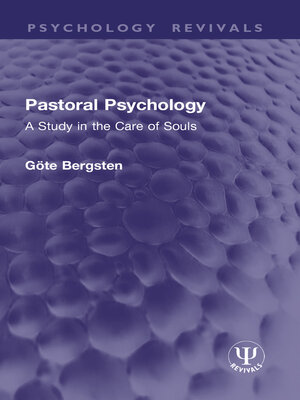 cover image of Pastoral Psychology
